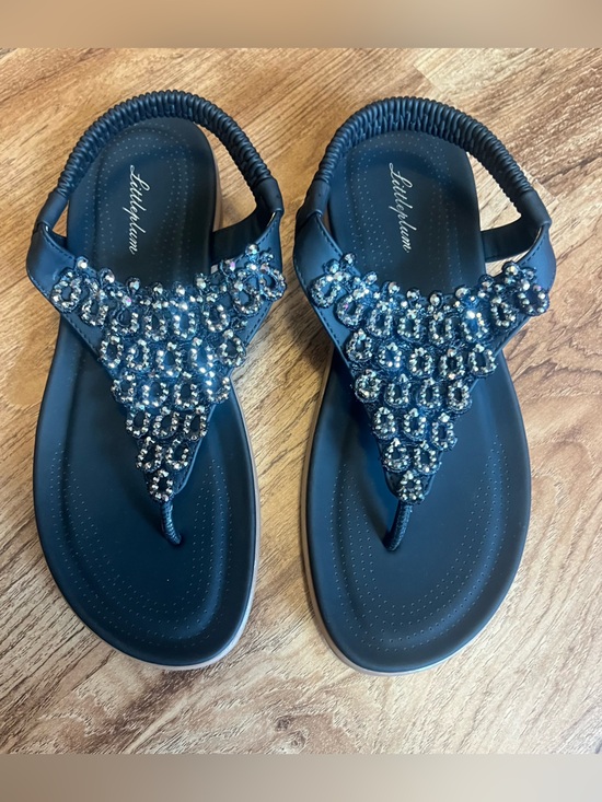 Shoes - Embellished Navy Women's Sandals